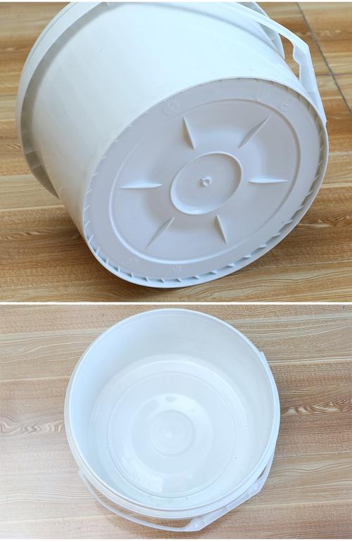 5l白色平口压盖桶批发生产塑料桶塑料包装容器支持定制